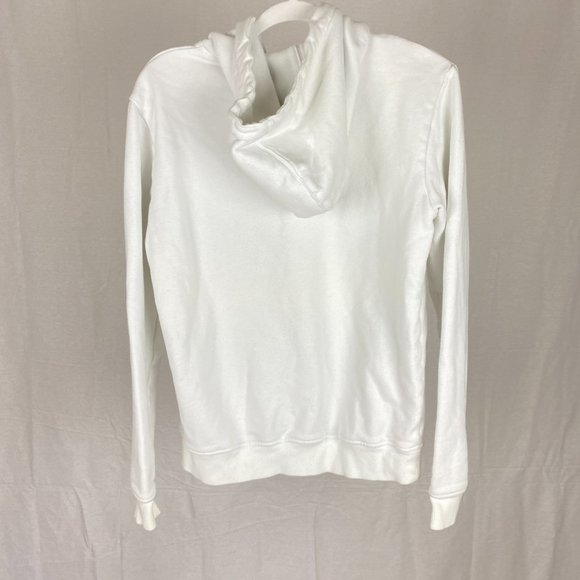 Adidas Originals Trefoil White Hoodie Sweatshirt Mens Small Unisex - Picture 3 of 5